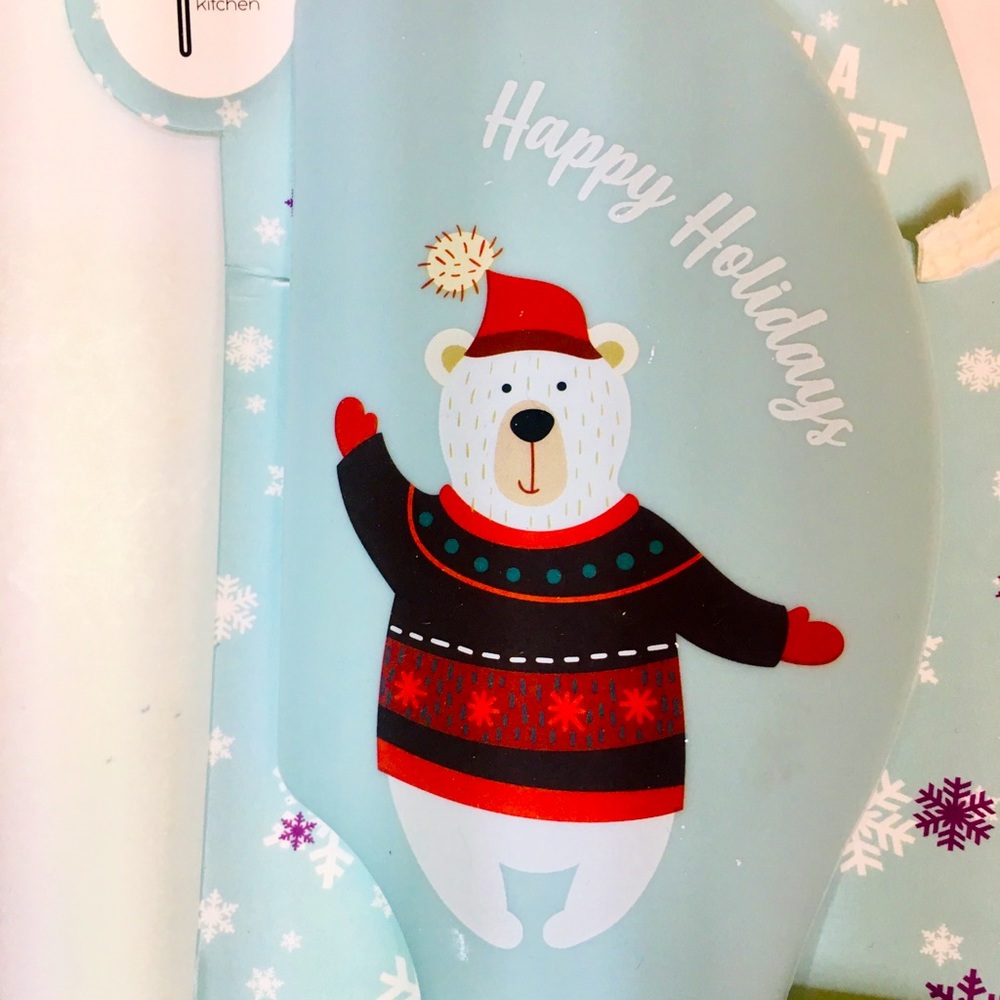 Polar Bear Silicone Spatula + Stocking Cutter